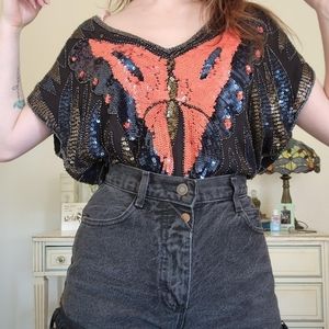 🦋 the Midnight Butterfly Top 🦋